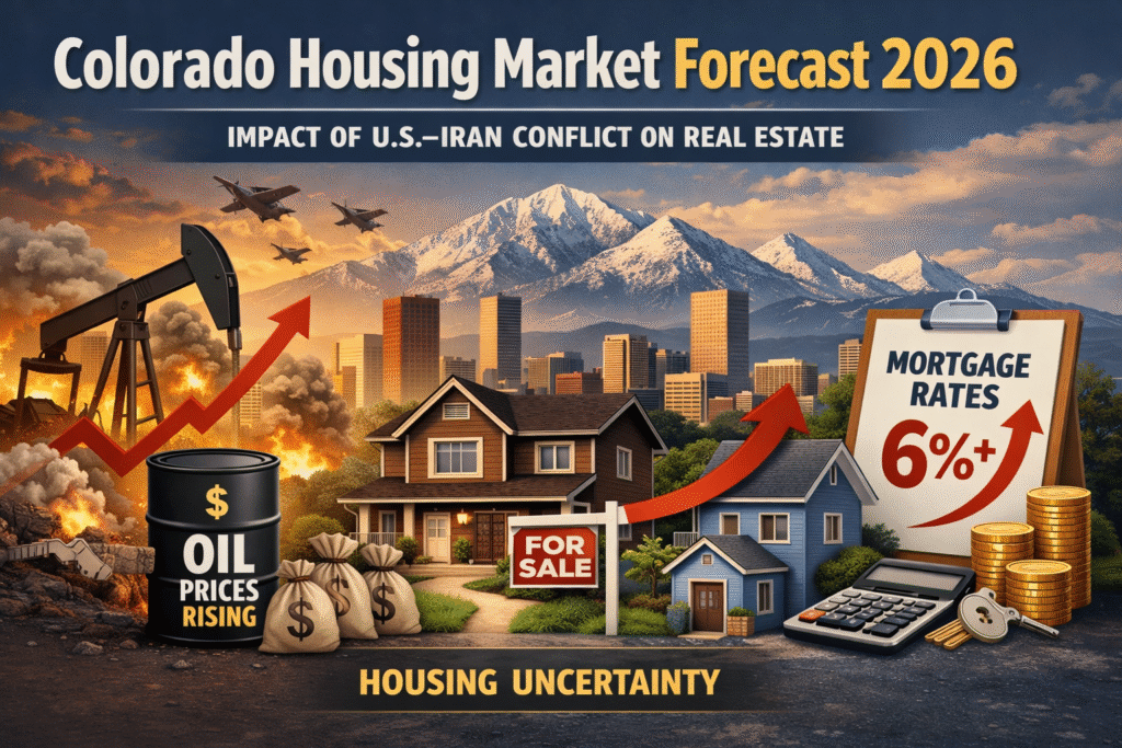Colorado housing market forecast 2026 showing impact of oil prices and mortgage rates